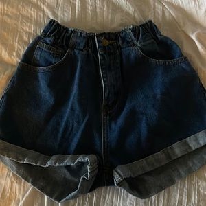 highwaisted jean shorts